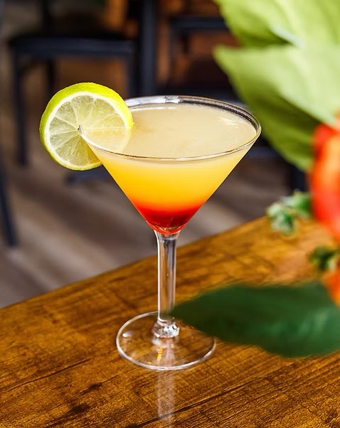 Peach Sunrise Martini
